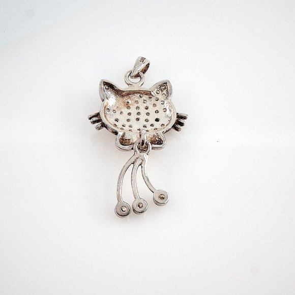 Hello Kitty Cat Charm, Sterling Silver, Vintage Charm - Picture 6 of 9